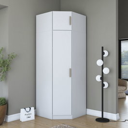 Hanah Home Armario Blanco con Estanterías